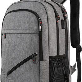 Laptop backpack  Travel Computer Bag for Women & Men, Anti Theft Water Resistant College School Bookbag, Slim Business Backpack w/ USB Charging Port Fits UNDER 17" Laptop & Notebook